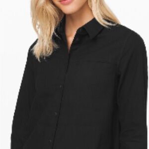 Lululemon Athletica Black Full Day Ahead Button-Up Shirt